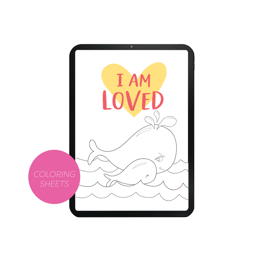 DIGITAL Affirmations + Coloring Pages